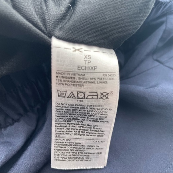 GAP fit running shorts workout shorts with lining Navy Blue xs - Picture 6 of 8